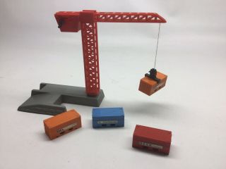Vintage Matchbox Seaport Harbor Play Set Crane And Containers Only