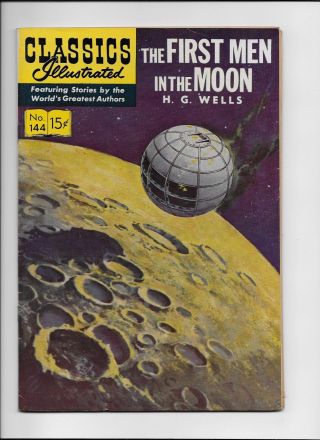 Classics Illustrated 144 First Man On The Moon Vf Hrn 143 Bv $46
