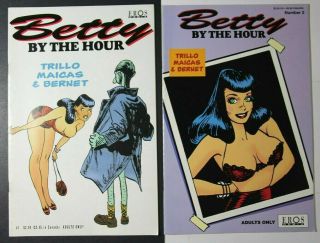 Betty By The Hour 1 & 2 - First Printings - Eros Comix - Adults Only