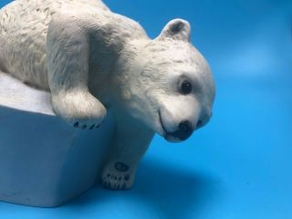 White Polar Bear On Iceberg By Eva Dalberg 1982 Figurine Brrrr Porcelain Figure