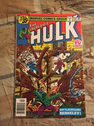 The Incredible Hulk 234 1st Quasar Key Book [marvel Comics,  1979]