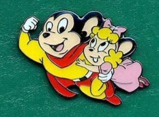 Mighty Mouse & His Girl Collectors Pin