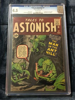 Tales To Astonish 27 Cgc 4.  5 1st Appearance Ant Man