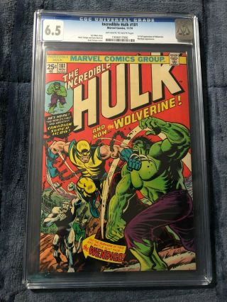 Incredible Hulk 181 Cgc 6.  5 1st Appearance Wolverine