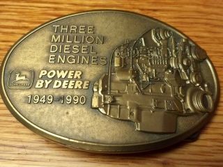 John Deere Waterloo 3 Million Diesel Engines Belt Buckle