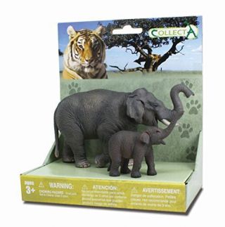 Collecta Wildlife Elephants Platform Figure (2 - Piece)