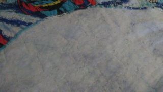 Vtg SUPERMAN Full Sized Blanket Quilt TM 1978 3