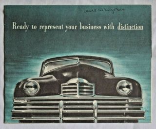 1948 Packard Eight Business Car Brochure