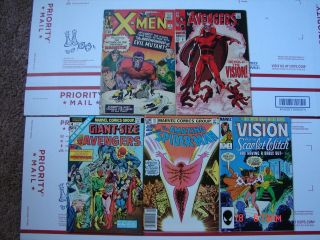 X - Men 4.  1st Scarlet Witch & Quicksilver.  Avengers 57.  1st.  Vision.  T.  V.  Show