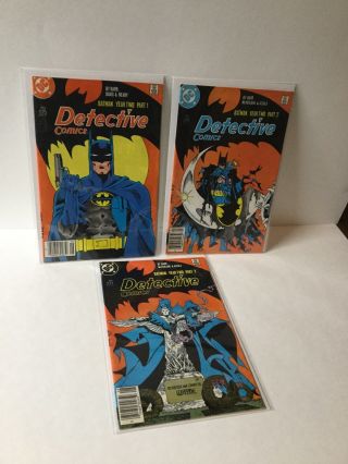 Detective Comics 575 576 577 Vf Very Fine 8.  0 Or Better Newsstand Editions A21