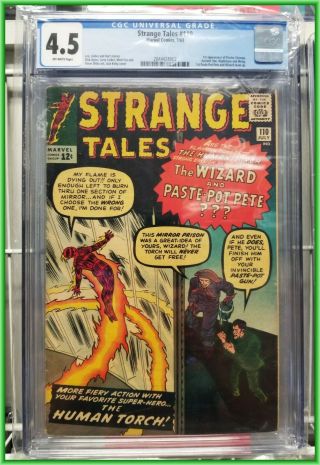 Strange Tales 110 Cgc 4.  5 Universal Ow Pages 1st Appearance Of Doctor Strange