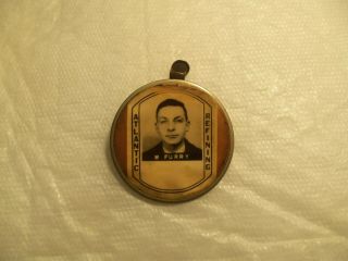 Vintage 1930s - 40s Celluloid Front Atlantic Refining Photo Employee Badge