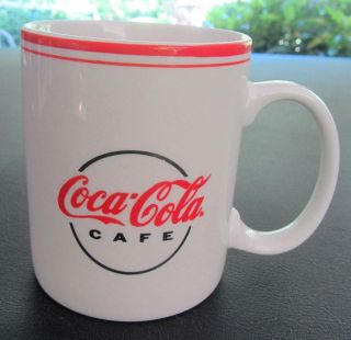 Coca - Cola Cafe White Coffee Cup Mug Gibson 2002.  I