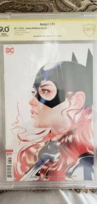 Batgirl 23 9.  0 Signed By Josh Middleton