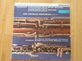 Asd 344 W/g - Mozart Concertos Bassoon Clarinet - Beecham - Vinyl Lp Record.