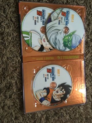 DragonBall Z: Dragon Box,  Vol 1.  All discs are present with no scratches. 3