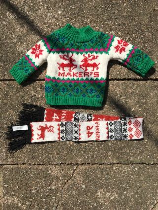 Makers Mark Ambassador Gifts Christmas Sweater And Bottle Scarf