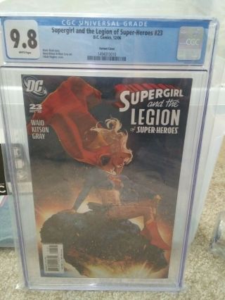 Supergirl And The Legion Of Superheroes 23 Hughes Variant 9.  8 Cgc