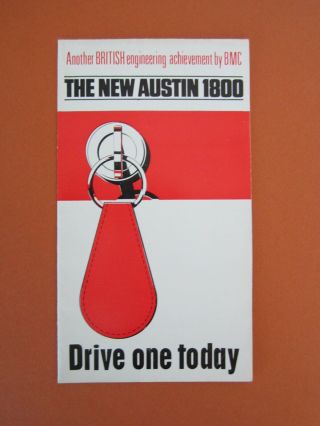 Vintage Austin 1800 Advertising Dealer Sales Brochure