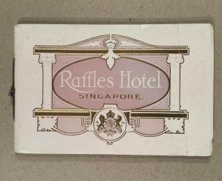 Singapore: Rare C1910 Sarkies Brothers Straights Settlements Raffles Hotel Book