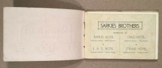 Singapore: Rare c1910 Sarkies Brothers Straights Settlements RAFFLES HOTEL Book 2