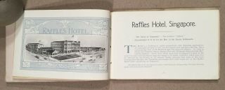 Singapore: Rare c1910 Sarkies Brothers Straights Settlements RAFFLES HOTEL Book 5