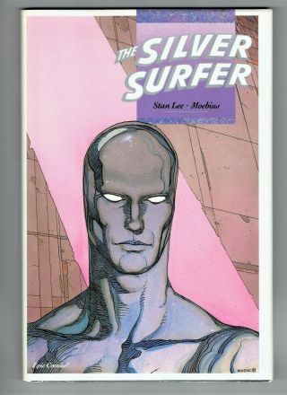 The Silver Surfer Parable 1988 Hardcover Htf Stan Lee And Moebius