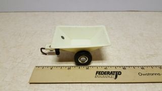 Toy Ertl White Dump Cart For International Cub Cadet Or Other Garden Tractors