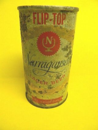 Vintage Rare 1959 Narragansett Flip Top Tab Beer Can Cranston Rhode Island