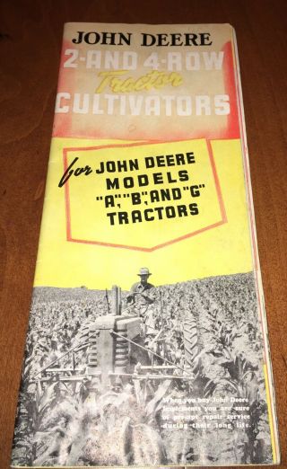 1941 John Deere Tractor Cultivators Brochure A275 - 41 - 8