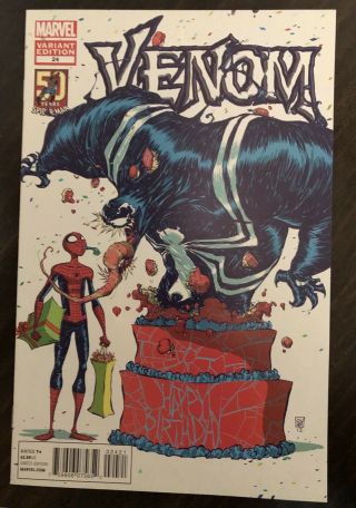 Venom 24 Skottie Young Variant Cover - Spider - Man Marvel Comics Avengers