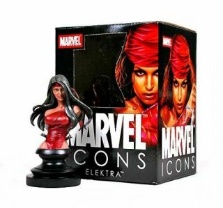 Marvel Icons Elektra Bust W/coa 1205/2000 Diamond Select 2007