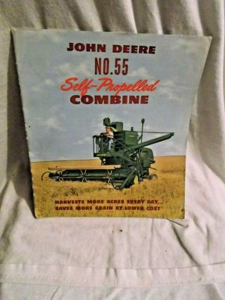 John Deere No.  55 Self - Propelled Combine 1940s To Early 1950s Paperback Brochure