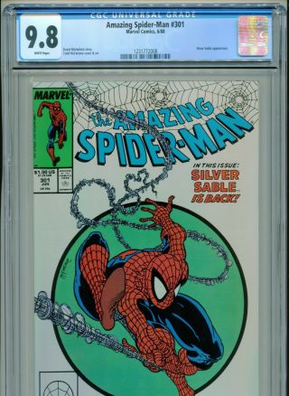 1988 Marvel The Spider - Man 301 Todd Mcfarlane 300 Homage Cgc 9.  8 White