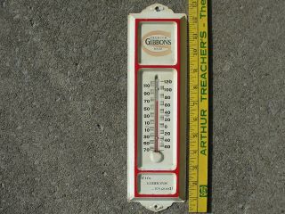 Gibbons Beer Thermometer Wilkes Barre Pa