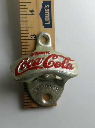 Vintage 1920 ' s Coca Cola Starr X stationary bottle opener with box 6
