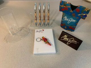 Maui Jim Promotional Promo Rare Display Stand Keychain Pen Pad Drink Coozie