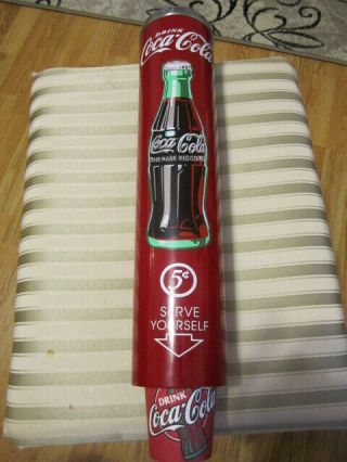 Vtg 1999 Red Plastic Coca Cola Paper Cup Dispenser