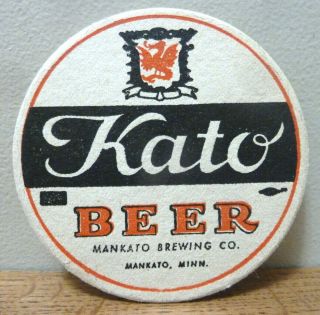 Kato Beer Coaster Mankato Brewing Co.  Minn Minnesota