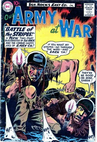 Our Army At War Feat Sgt.  Rock 95 1st Bulldozer Dc 1960 - Early Sgt Rock - No Res
