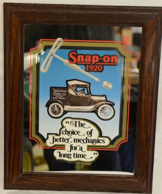 Snap - On Tools Mirror 1920 Model T Ford Tool Truck Vintage Antique Old Stock
