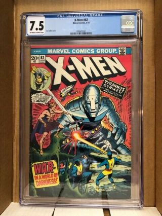 X - Men 82 Marvel Comic 6/73 Cgc 7.  5 Off White To White Pages
