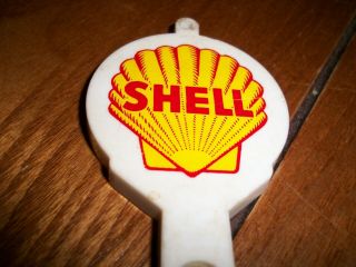 Old Vintage Shell Gas - Oil Pole Sign Thermometer John 