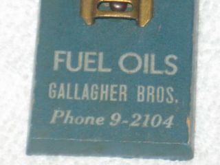 VINTAGE 1950 ' s BLUE COAL FUEL OILS WOODEN ADVERTISING THERMOMETER L@@K 3