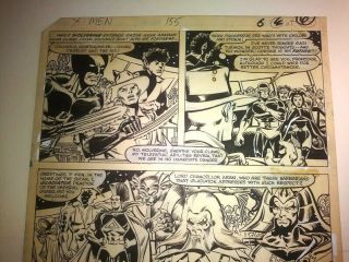 Uncanny X - Men 155 Pg.  4 Artwork signed by Claremont,  Cockrum,  Wiacek 3