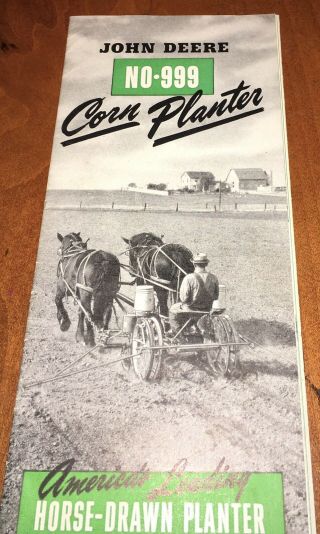 1948 John Deere No 999 Corn Planter Brochure Tractor Farming A39 - 48 - 7
