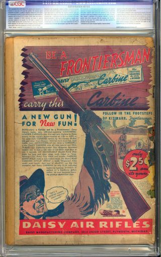 Action Comics 17 Unrestored Early Superman Cover DC Comics 1939 CGC.  5 4