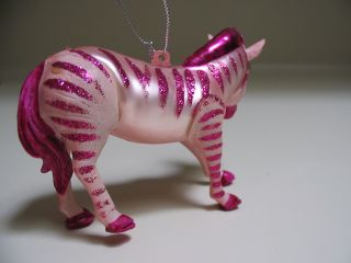 Zebra Holiday Ornament - Pink Zoo Animal African Safari - Wild Party Animal 3
