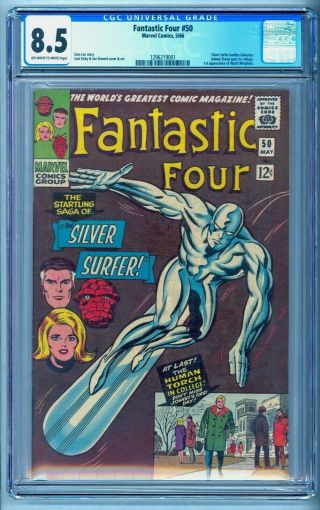 Fantastic Four 50 Cgc 8.  5 1st Wyatt Wingfoot See Our 48 & 49 No Res