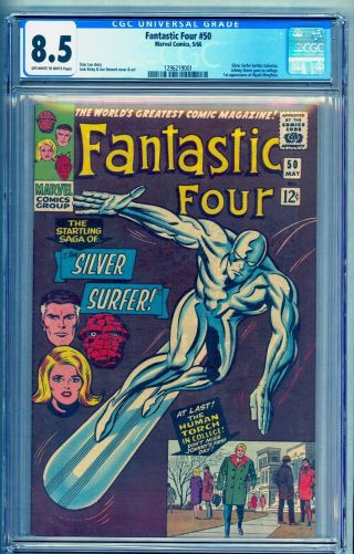 FANTASTIC FOUR 50 CGC 8.  5 1ST WYATT WINGFOOT SEE OUR 48 & 49 NO RES 2